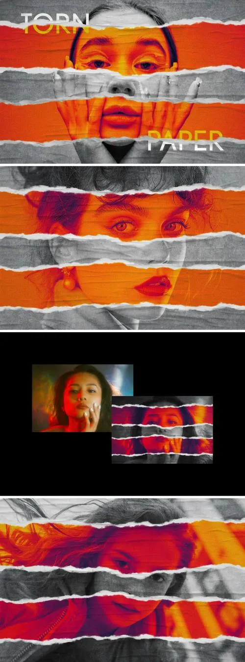 Acid Torn Paper Photo Effect - 278655725