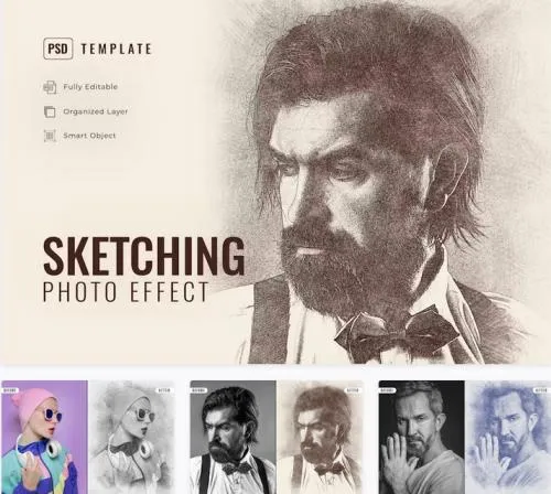 Sketching Photo Effect - 5YEFP88