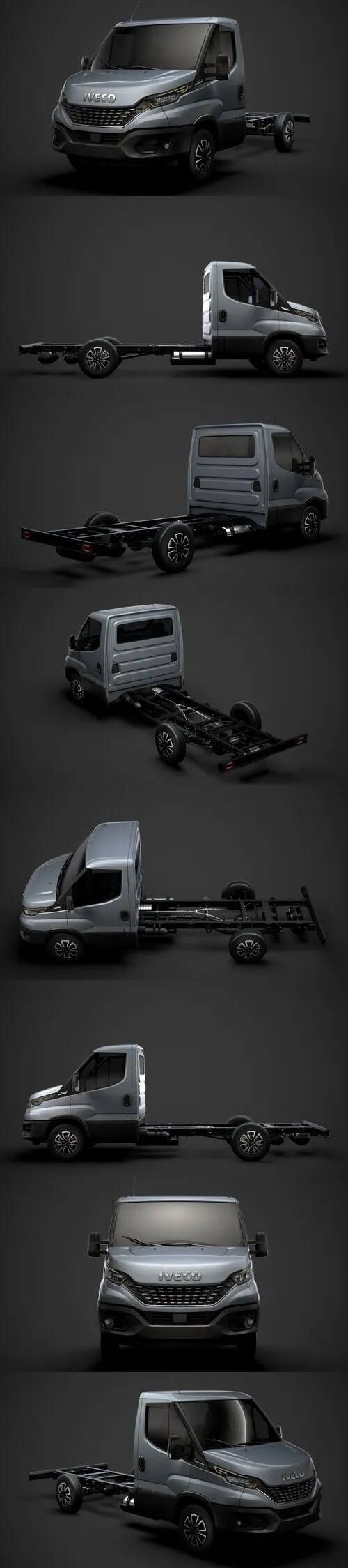 Iveco Daily Single Cab L2 Chassis 2020 3D Model