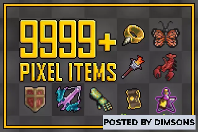 Unity 2D Admurin's Pixel Items v1.6