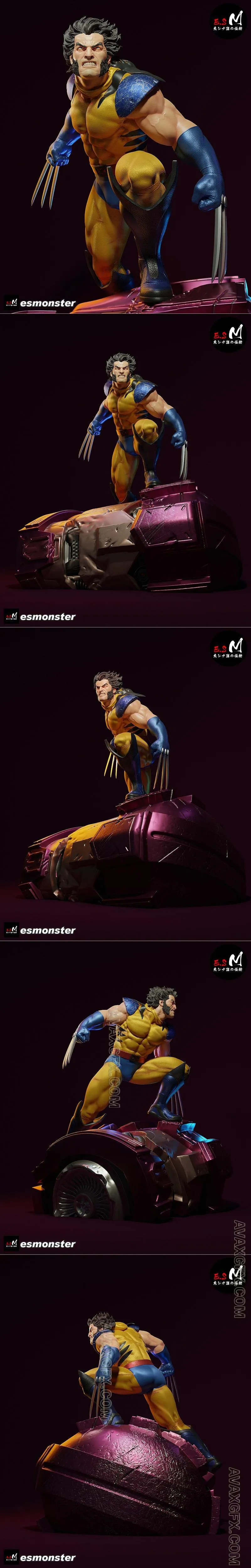 E.S Monster - Wolverine vs Sentinel Marvel - STL 3D Model