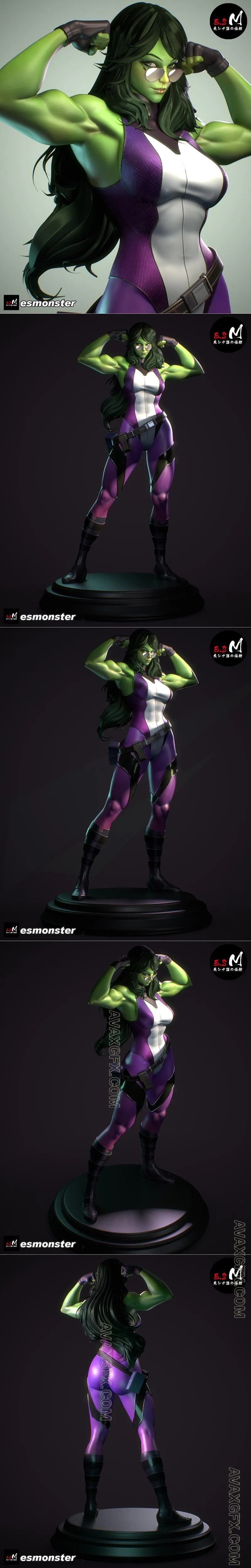 E.S Monster - She-Hulk Marvel - STL 3D Model