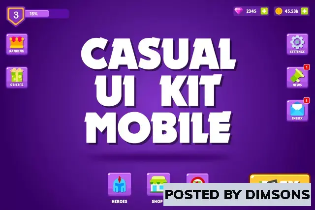 Unity 2D Casual UI Kit - Mobile v1.0