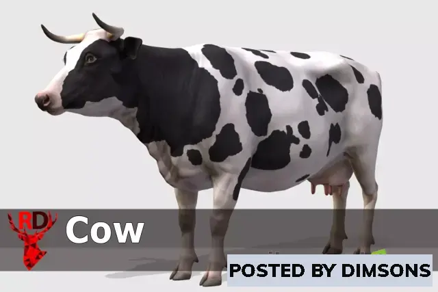 Unity 3D-Models Cow realistic v2.0