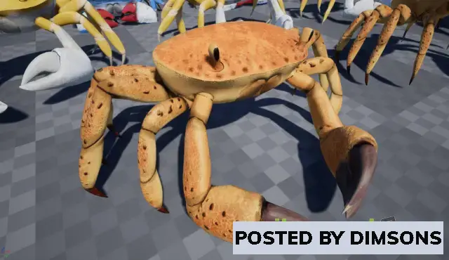 Unreal Engine Characters Crab - Animated Creature v4.26+