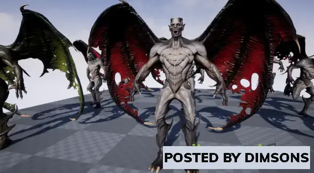 Unreal Engine Characters Demon Commander v4.18+