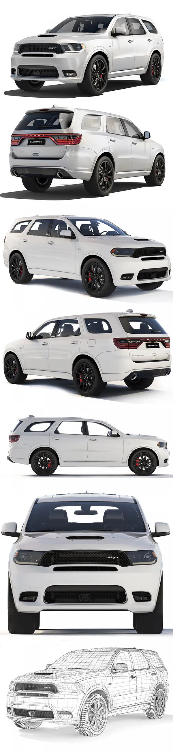 Dodge Durango SRT 2018 3D Model