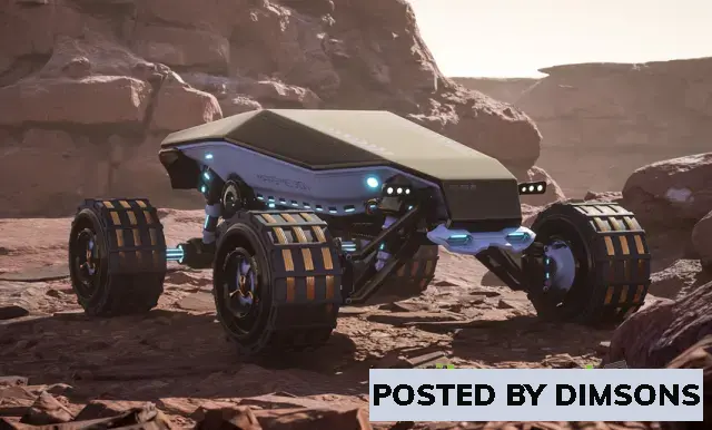 Unreal Engine Characters Driveable Mars Rover v5.1+