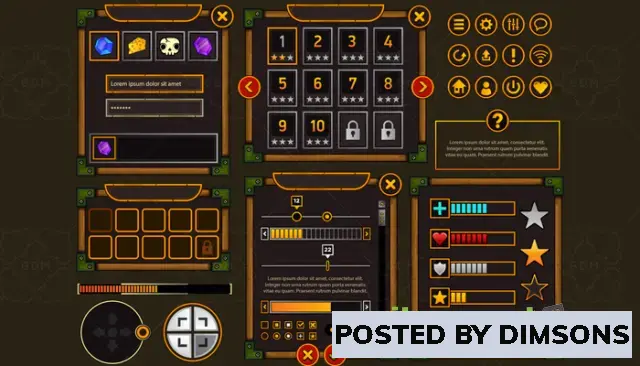 Unity 2D Fantasy Game User Interface v1.0