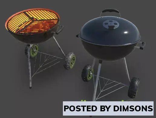 Unity 3D-Models Kettle Grill PBR v1.0