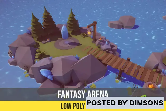 Unity 3D-Models Low Poly Fantasy Arena v1.0