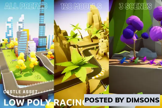 Unity 3D-Models Low Poly Racing Environment v1.0.1