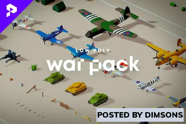 Unity 3D-Models Low Poly War Pack v3.10