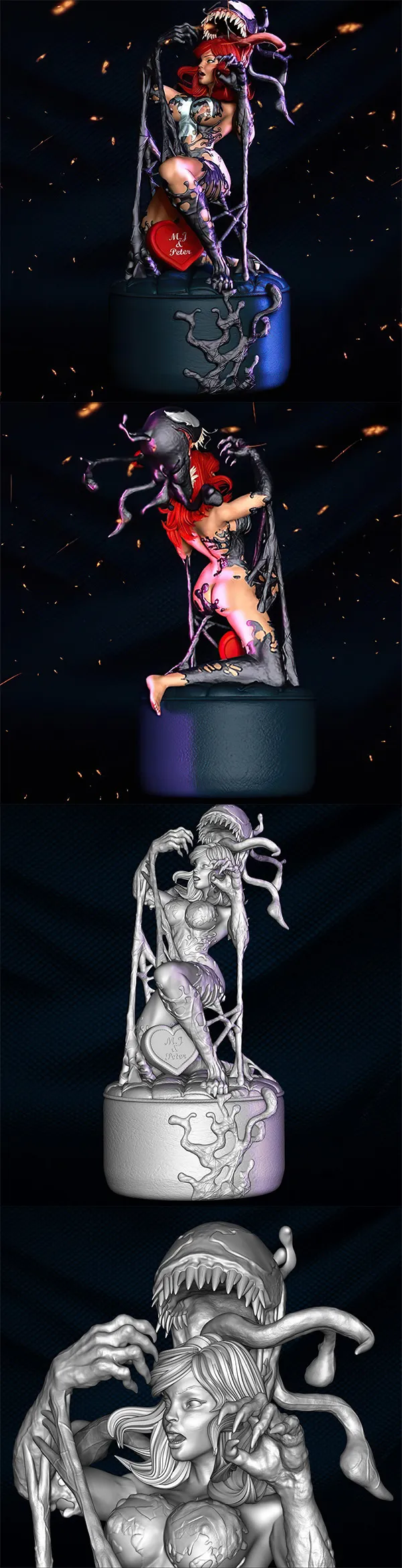 Mary Jane Venom Version – 3D Print