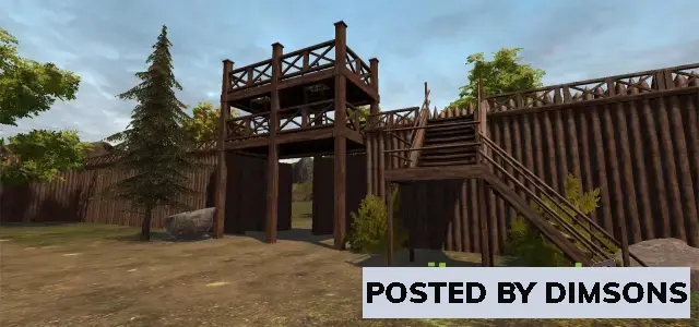 Unity 3D-Models Medieval Wooden Fortification v1.1