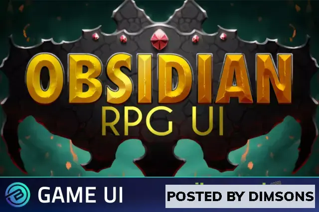 Unity 2D OBSIDIAN UI - RPG / MMORPG / ARPG v1.0