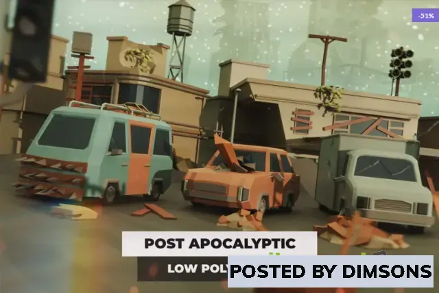 Unity 3D-Models Post Apocalyptic Low Poly Pack v1.0