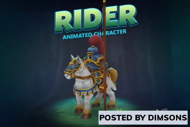 Unity 3D-Models Rider knight animated character v1.0