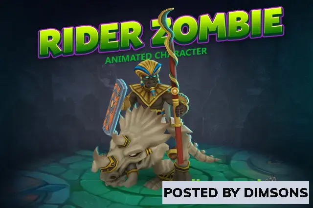 Unity 3D-Models Rider zombie animated character v1.0