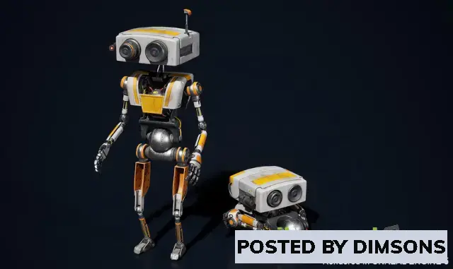 Unreal Engine Characters Robot Robbie 03 v4.19+