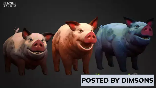 Unreal Engine Characters Stylized Fantasy Pig v4.26+