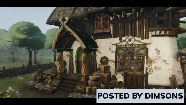 Unity 3D-Models Stylized Viking Hut v2021.3.6f1