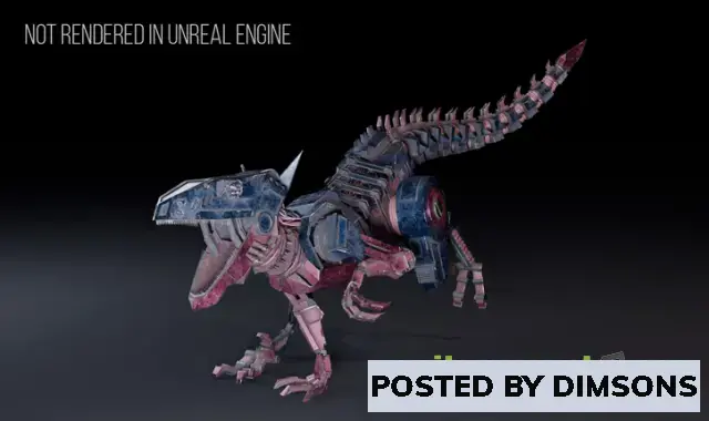 Unreal Engine Characters Velociraptor Mech v4.27+