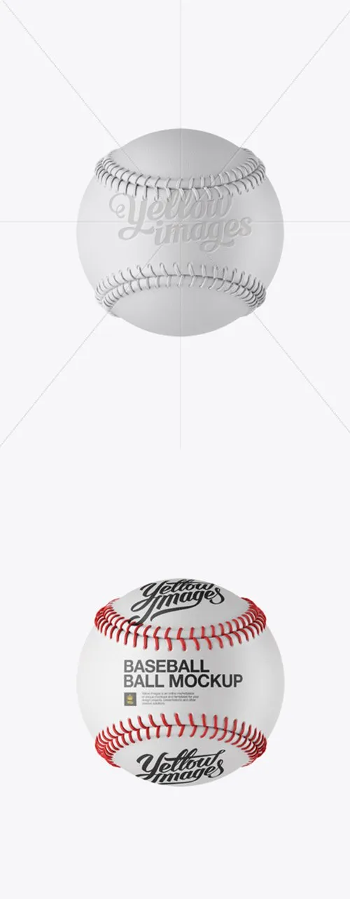 Baseball Ball Mockup - Front View 12759 TIF