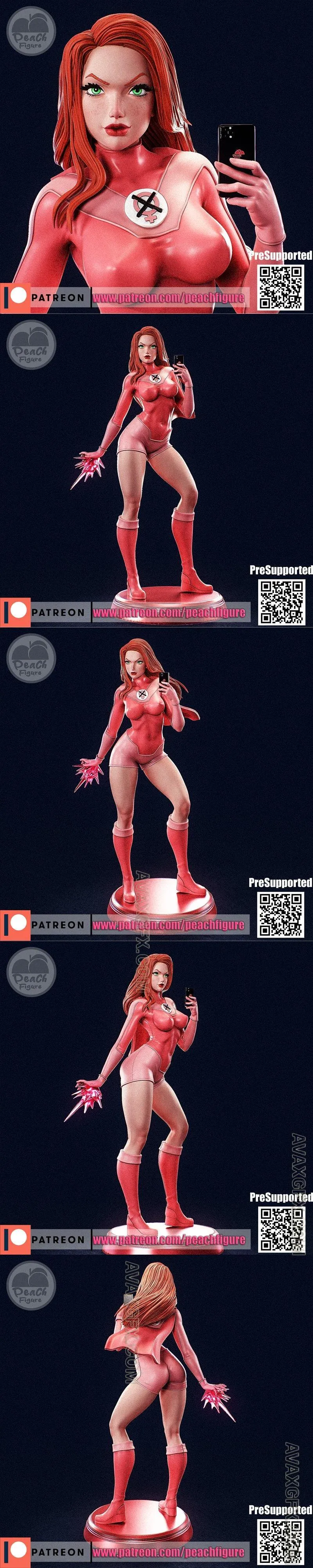 Peach Figure - Atom Eve - STL 3D Model