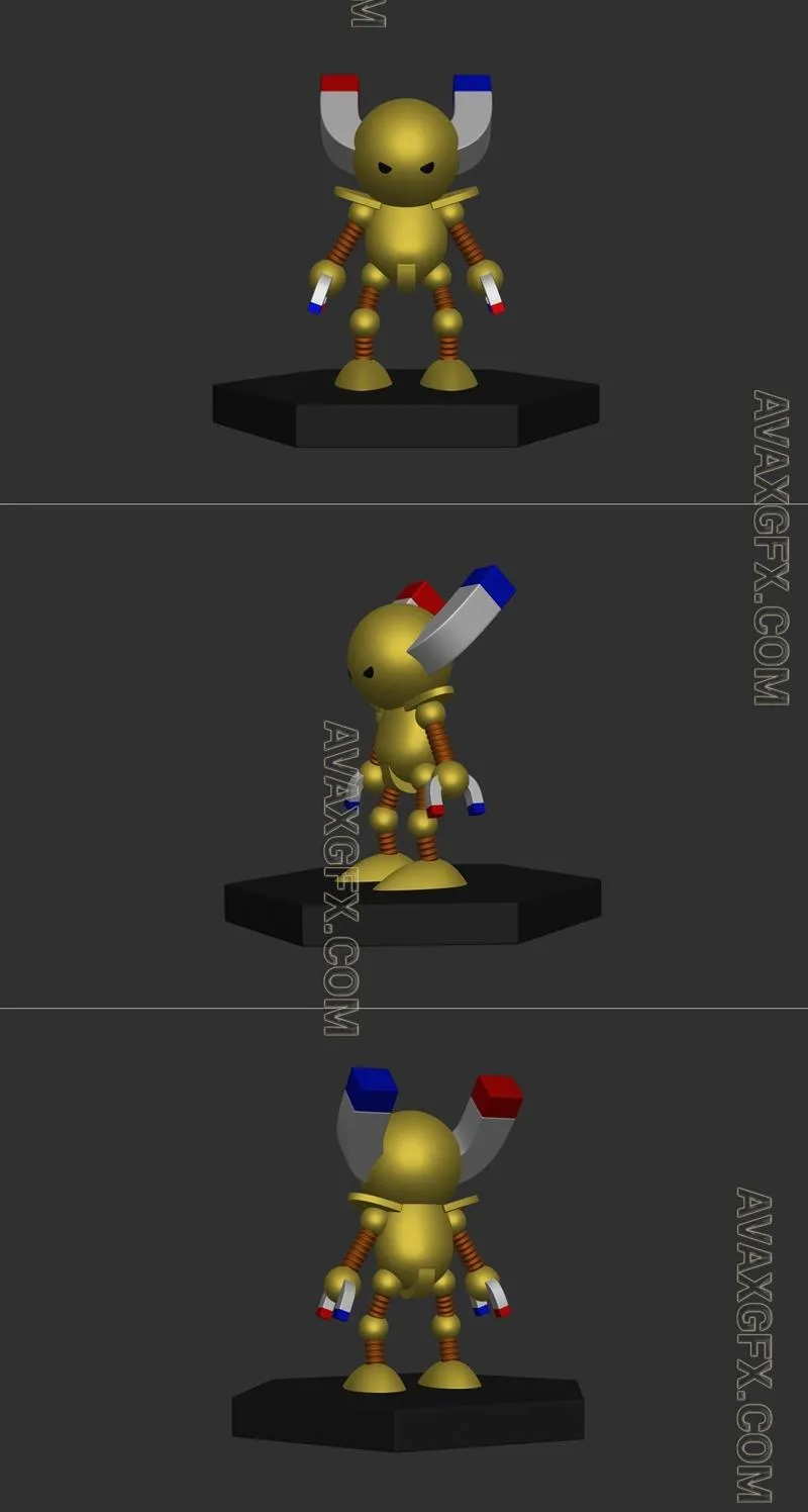 Yu-Gi-Oh Beta El Guerrero Imán - STL 3D Model