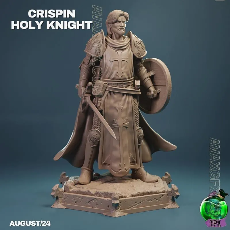 Crispin Holy Knight - STL 3D Model
