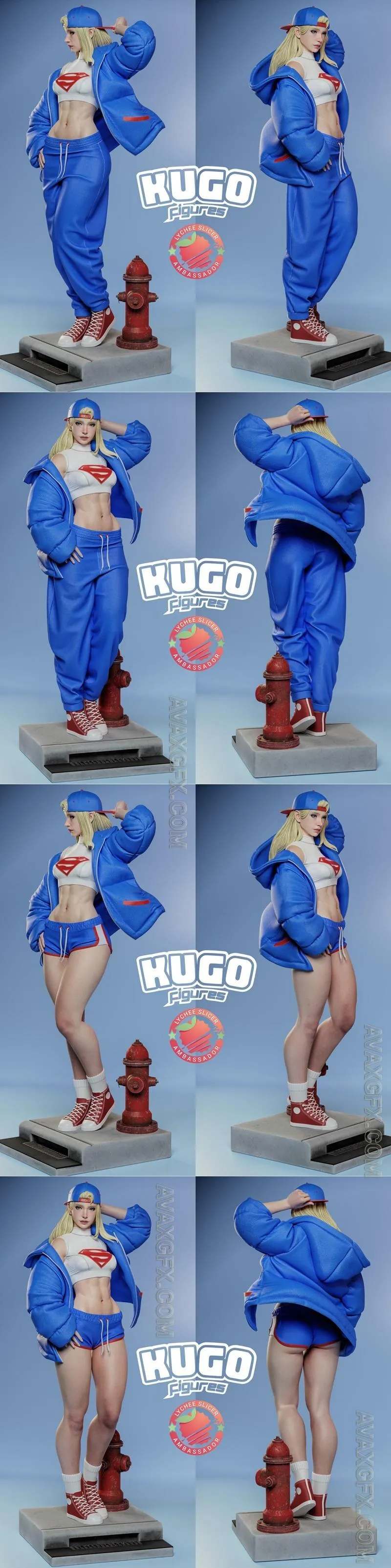 Kugo Figures - Supergirl - STL 3D Model