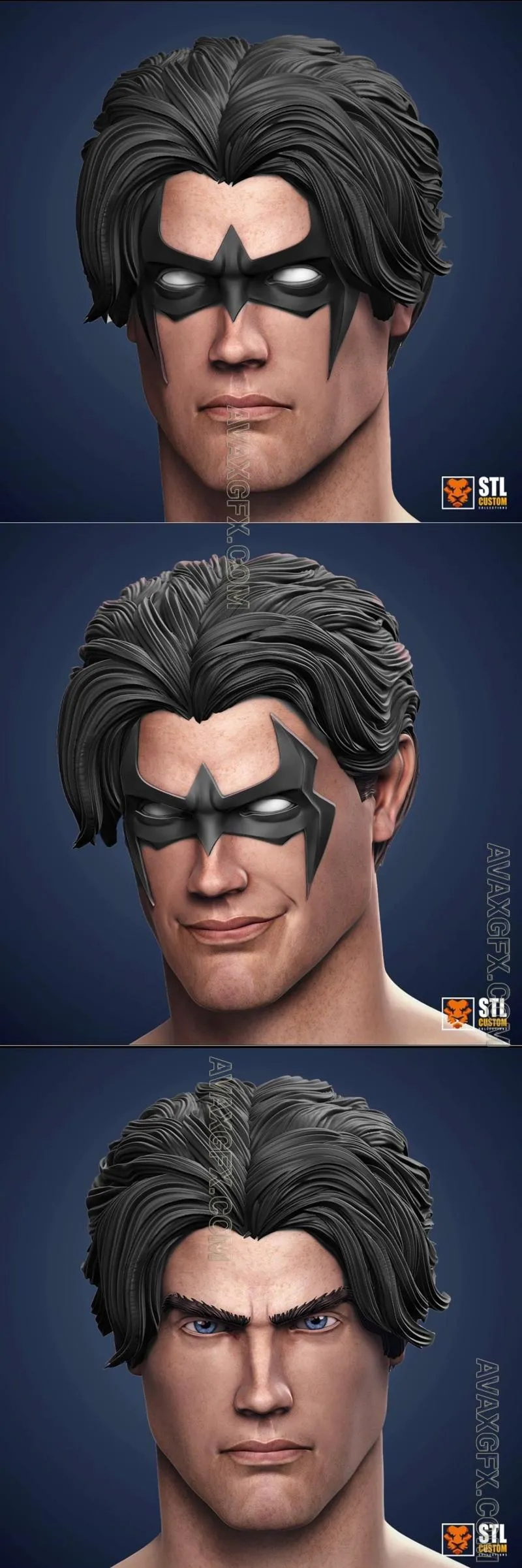 Stl Custom - Nightwing - STL 3D Model