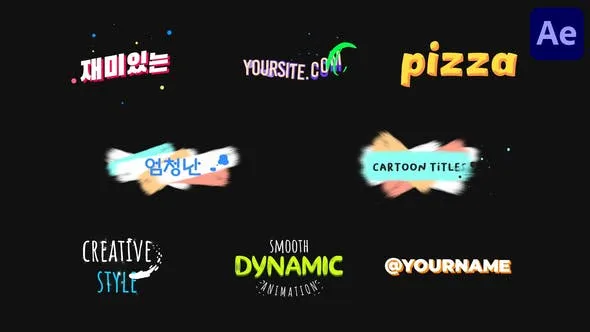 Colorful Dynamic Titles for After Effects 53533044