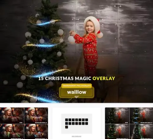 Christmas Magic light photo overlays - 280864063