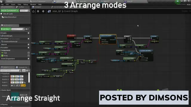 Unreal Engine Code Plugins Auto Node Arranger v4.26, 4.27, 5.0, 5.2, 5.3