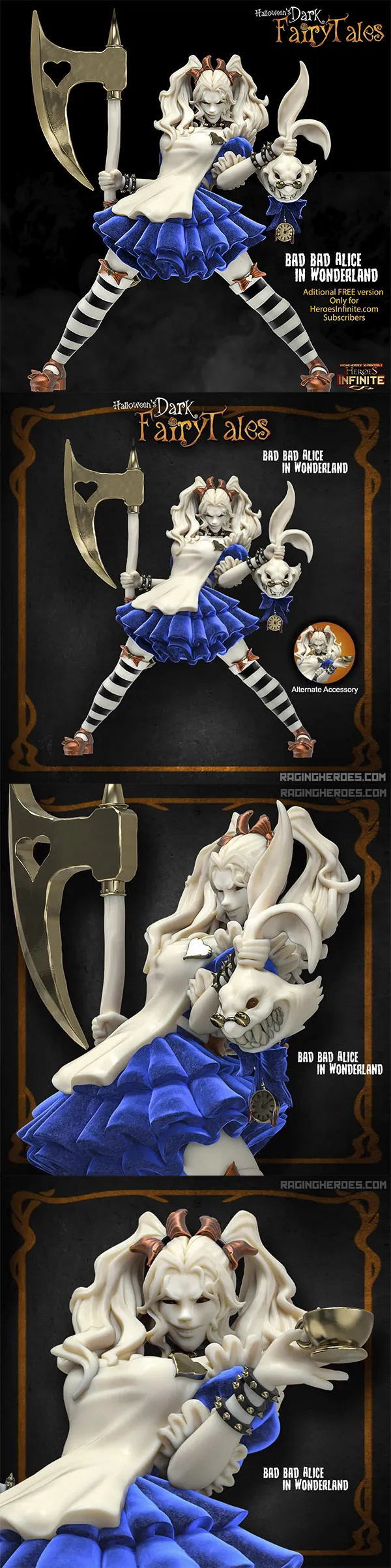 Bad Bad Alice in Wonderland – 3D Print