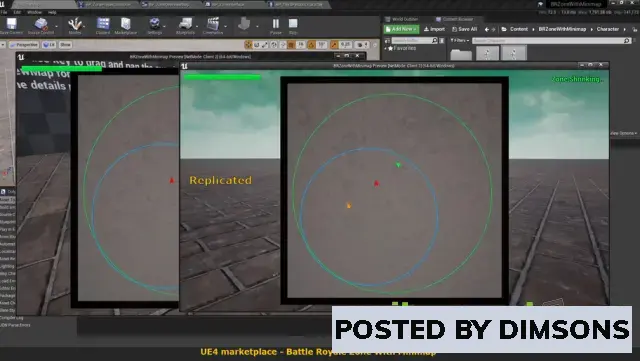 Unreal Engine Blueprints Battle Royale Zone With Minimap v4.27+