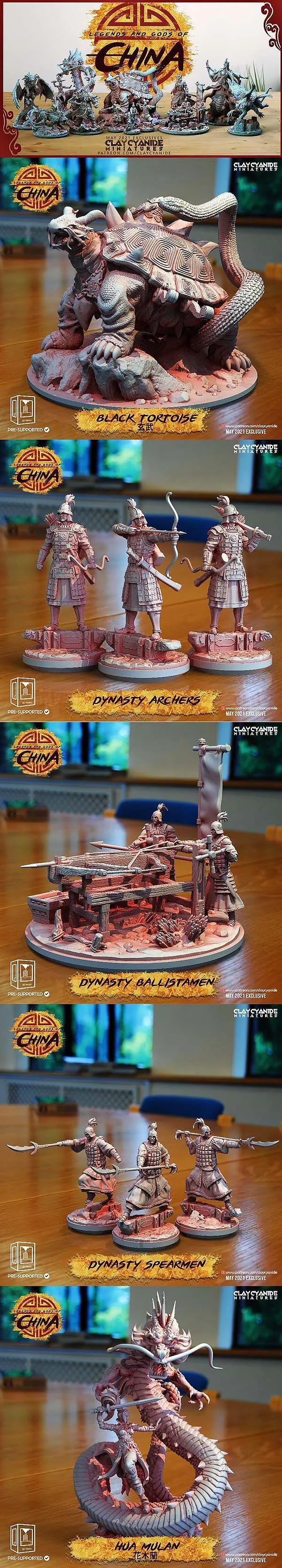 Clay Cyanide – Legends And Gods Of China – 3D Print