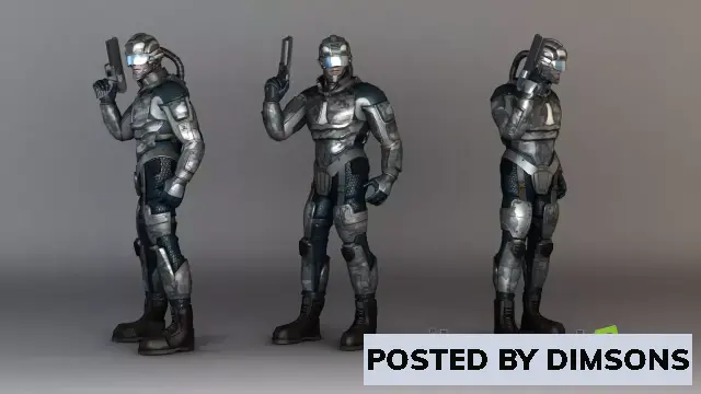 Unity 3D-Models Cyborg Enforcer v1.0