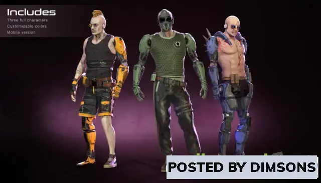 Unreal Engine Characters Cyborg Pack 01 v4.18+