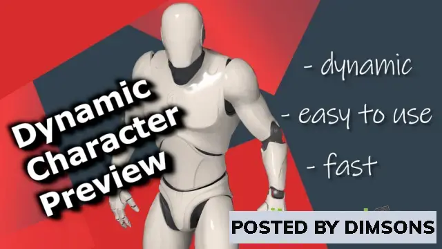 Unreal Engine Blueprints Dynamic Character Preview v4.21+