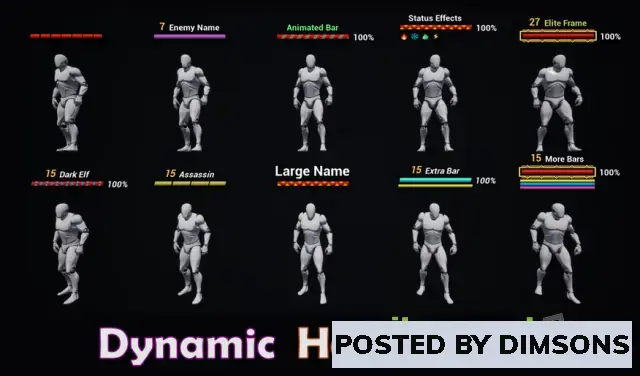 Unreal Engine Blueprints Dynamic Health Bars v4.20+