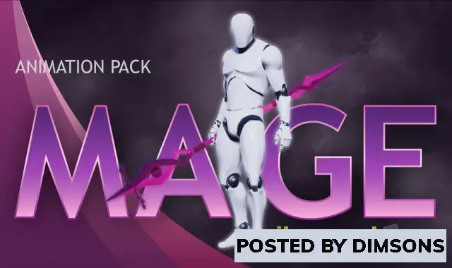 Unreal Engine Animations Mage Animation Pack v5.3, 5.4