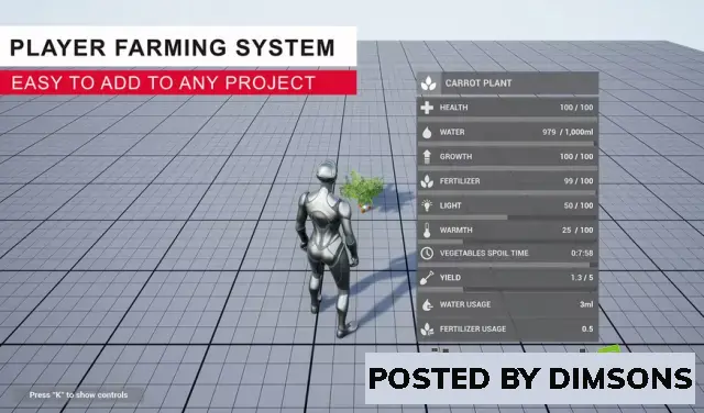 Unreal Engine Blueprints Player Farming System v5.3