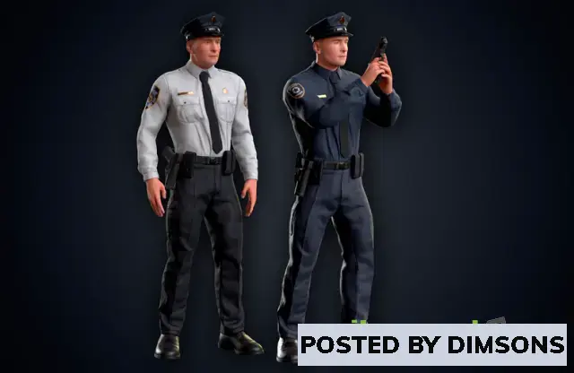 Unreal Engine Characters Policeman v4.27+