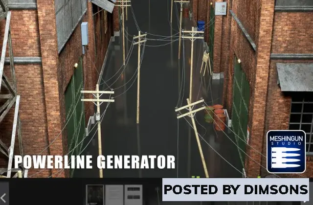 Unreal Engine Blueprints Powerline Generator v5.4