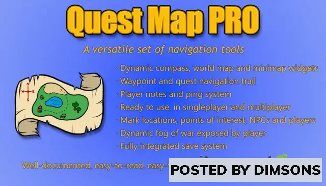 Unreal Engine Blueprints Quest Map Pro v1.5 (5.3)