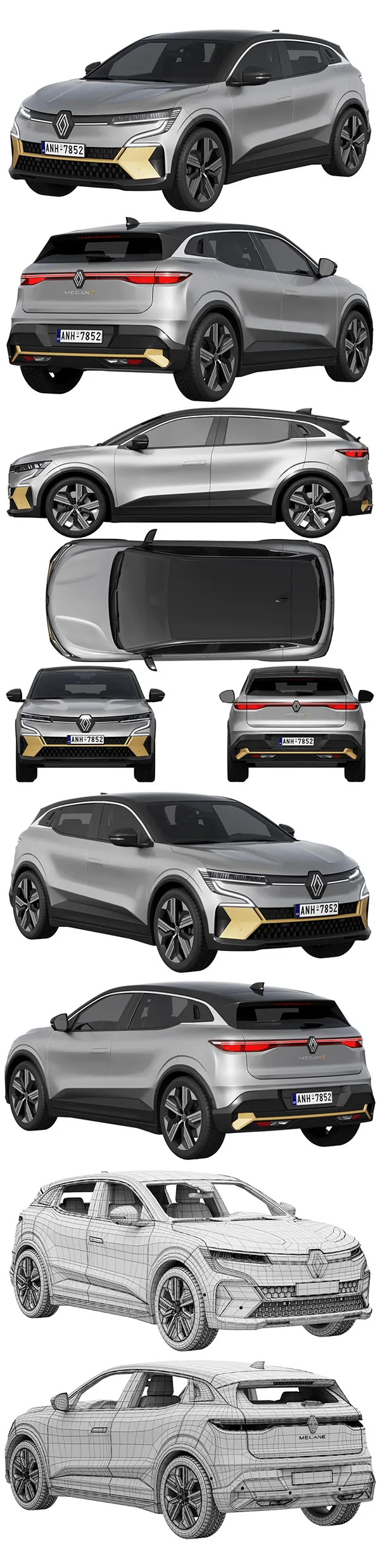 Renault Megane E-Tech 3D Model