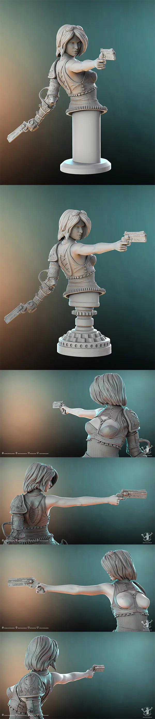 Ritual Casting – Felicia bust – 3D Print